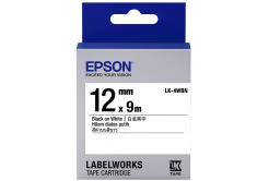 Epson LabelWorks LK-4WBN C53S654021 12mm x 9m, czarny druk / biały podkład, taśma oryginalna