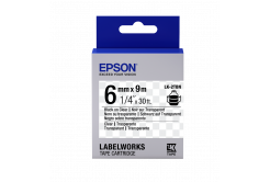 Epson LabelWorks LK-7TBN C53S657007 36mm x 9m, czarny druk / przezroczysty podkład, taśma oryginalna