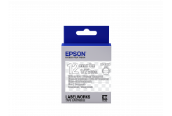 Epson LabelWorks LK-4TWN C53S654013 12mm x 9m, biały druk / przezroczysty podkład, taśma oryginalna