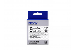 Epson LabelWorks LK-3TBN C53S653004 9mm x 9m, czarny druk / przezroczysty podkład, taśma oryginalna