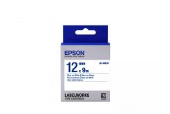 Epson LabelWorks LK-4WLN C53S654022 12mm x 9m, niebieski druk / biały podkład, taśma oryginalna