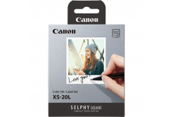 Canon XS-20L 4119C002, 20 szt., samoprzylepny papier fotograficzny + folia atramentowa, termosublimacja, biały
