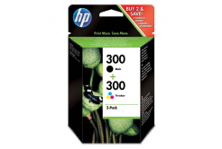 HP tusz oryginalna CN637EE, HP 300, black/color, blistr, 2 x 200 stron, 2x4ml, HP 2-pack, CC640EE a CC643EE, DeskJet D2560, F4280