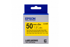 Epson LabelWorks LK-9YBP C53S659002 50mm x 8m, czarny druk / pastelowe żółty podkład, taśma oryginalna