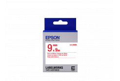 Epson LabelWorks LK-3WRN C53S653008 9mm x 9m, czerwony druk / biały podkład, taśma oryginalna