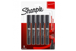 Sharpie S0187958, marker W10, czarny, 5szt., 1.5-5mm, permanentny, blistr