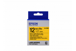 Epson LabelWorks LK-4YBW C53S654014 12mm x 9m, czarny druk / żółty podkład, silna przyczepność, taśma oryginalna