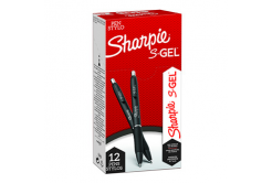 Sharpie 2136595, pióro żelowe S-Gel, czarny, 12szt., 0.7mm