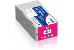 Epson SJIC22P(M) C33S020603 dla ColorWorks, purpurowy (magenta) tusz oryginalna