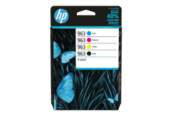 HP 963 6ZC70AE#301 CMYK zestaw oryginalnych kartridży (blister)