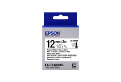 Epson LabelWorks LK-4WBH C53S654025 12mm x 2m, czarny druk / biały podkład, odporna na wysokie temperatury, taśma oryginalna