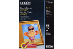 Epson S042539 Photo paper, papier fotograficzny, błyszczący, biały, A4, 200 g/m2, 50 szt., S042539, drukowanie atramentowe