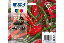 Epson 503XL T09R640 C13T09R64010 kolorowa (CMYK) multipack tusz oryginalna