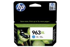 HP tusz oryginalna 3JA27AE#301, HP 963, cyan, blistr, 1600 stron, 22.92ml, high capacity, HP Officejet Pro 9010, 9012, 9014, 9015, 90