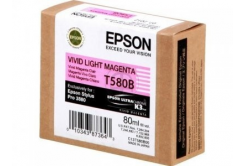 Epson T580B00 jasno purpurowy (light magenta) tusz oryginalna