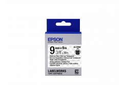 Epson LabelWorks LK-3TBW C53S653006 9mm x 9m, czarny druk / przezroczysty podkład, silna przyczepność, taśma oryginalna